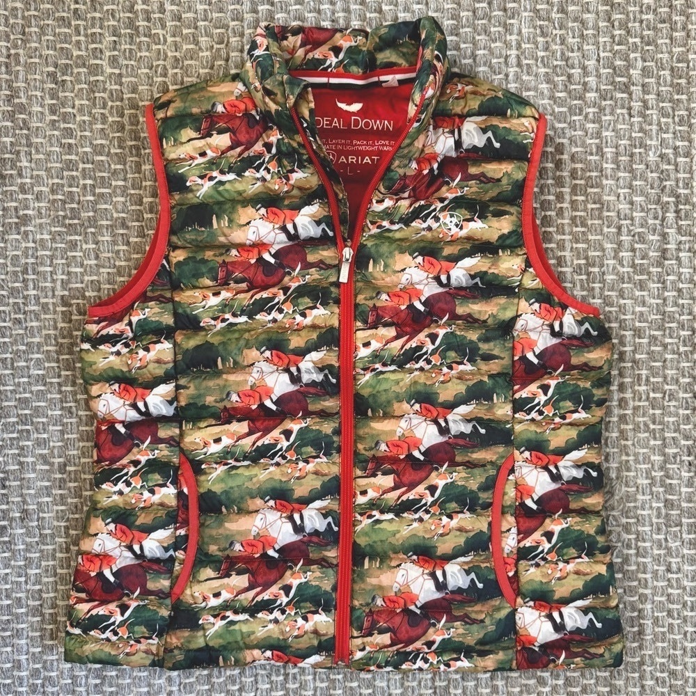 Ariat Equestrian Hunt Scene Down Vest